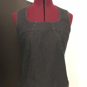 Halogen denim corset style tank